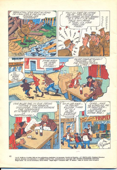 Aperçu de l'album Pieds Nickelés (Jeunesse Joyeuse) tome 93 - Les Pieds Nickelés Rempilent