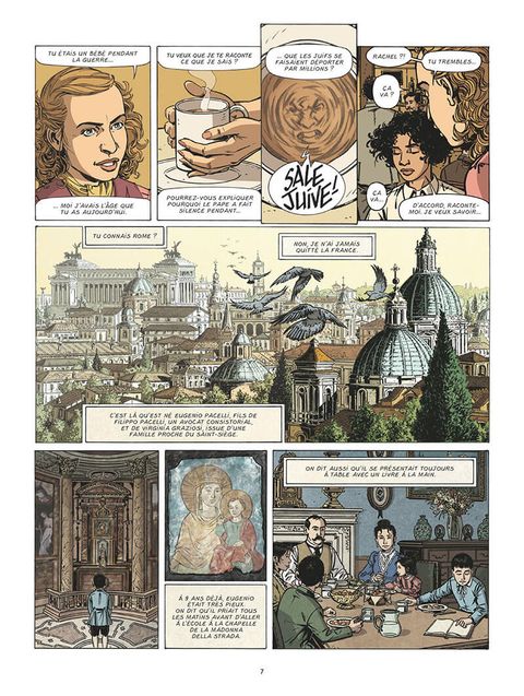 Aperçu de l'album Un Pape dans l'Histoire tome 6 - Pie XII Face au nazisme 1/2