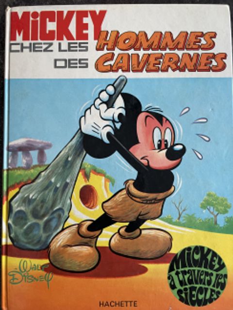 Couverture de l'album Mickey chez les hommes des cavernes