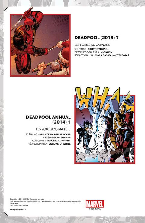 Aperçu de l'album Marvel-verse  - Deadpool