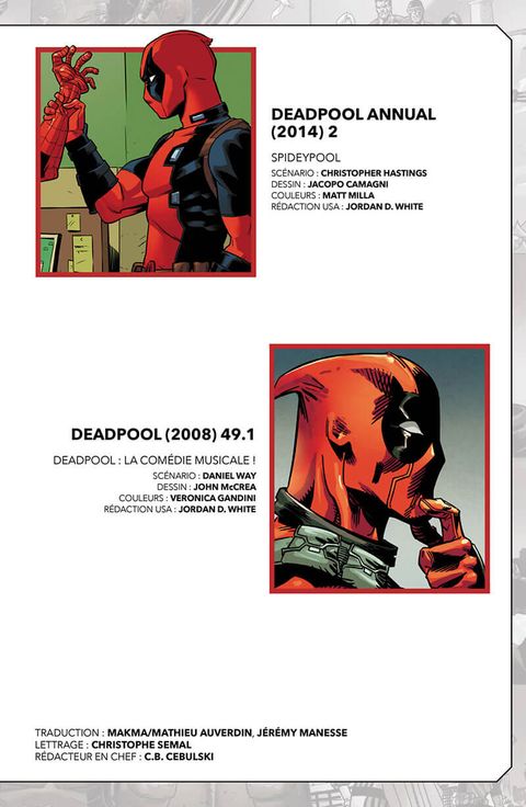 Aperçu de l'album Marvel-verse  - Deadpool