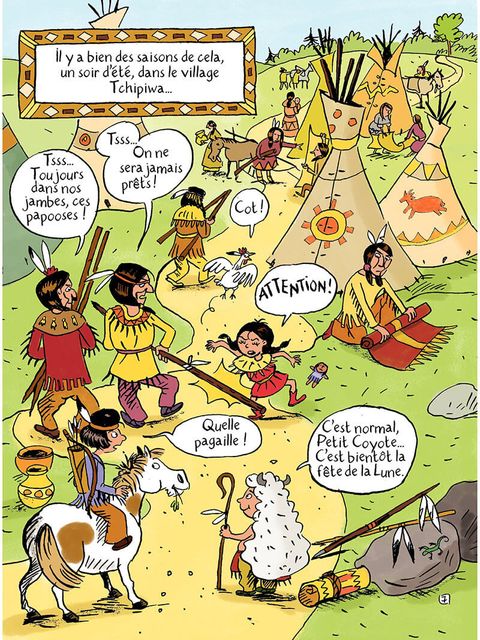 Aperçu de l'album Les Papooses tome 3 - La Colère de l'Oiseau Tonnerre
