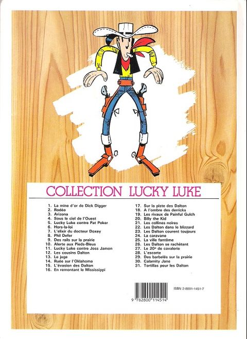 Aperçu de l'album Lucky Luke (Dupuis) tome 11 - Lucky Luke contre Joss Jamon