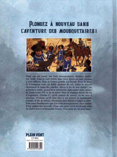 Aperçu de l'album Les Trois Mousquetaires (Delalande) tome 2 - Vingt ans après (Deuxième époque)