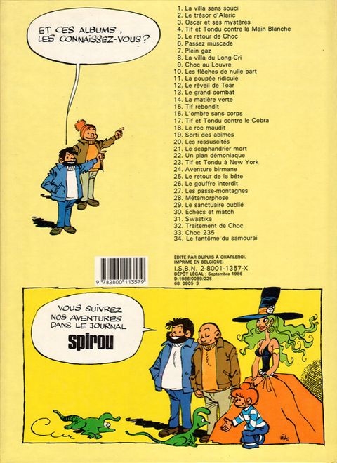 Aperçu de l'album Tif et Tondu tome 15 - Tif rebondit