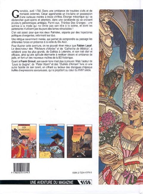 Aperçu de l'album Les Patriotes tome 3 - Complot