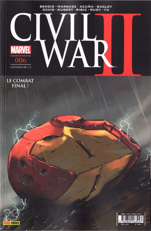 Couverture de l'album Civil war II le combat final !