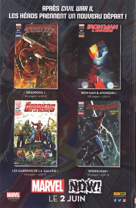 Aperçu de l'album Civil War II Kiosque (2017) tome 6 - Civil war II le combat final !