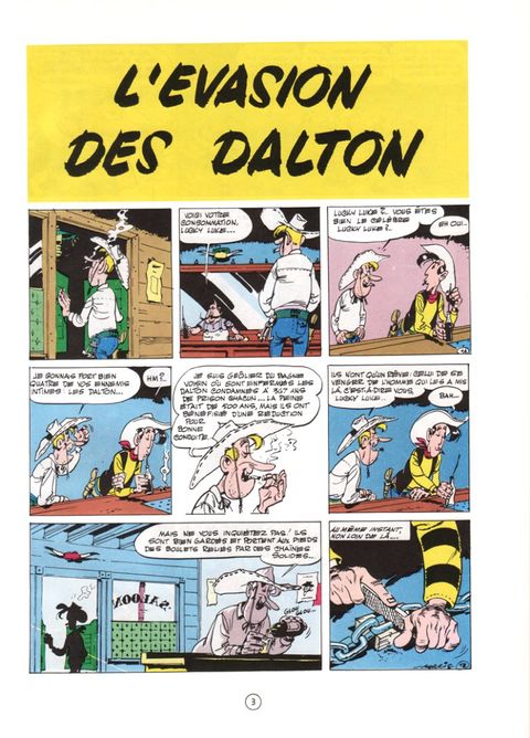 Aperçu de l'album Lucky Luke (Dupuis) tome 15 - L'Evasion des Dalton