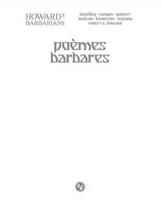 Couverture de l'album Poèmes Barbares - Intégrale