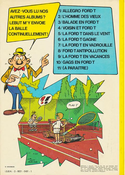 Aperçu de l'album Marc Lebut et son voisin tome 10 - Gags en Ford T