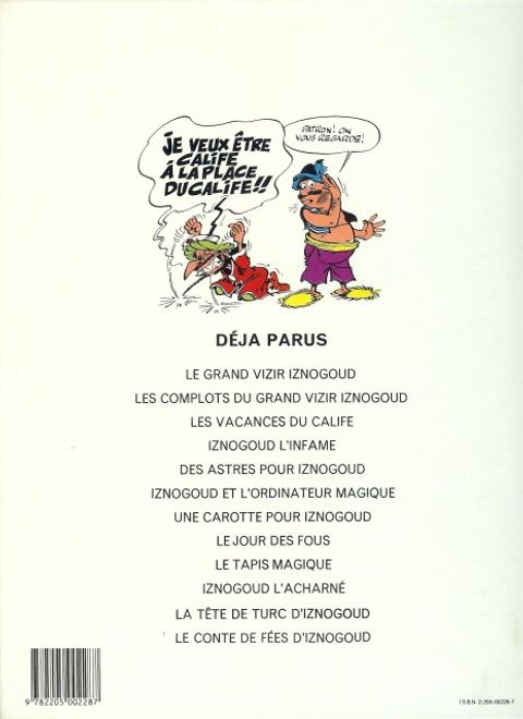 Aperçu de l'album Les complots du grand vizir Iznogoud tome 2