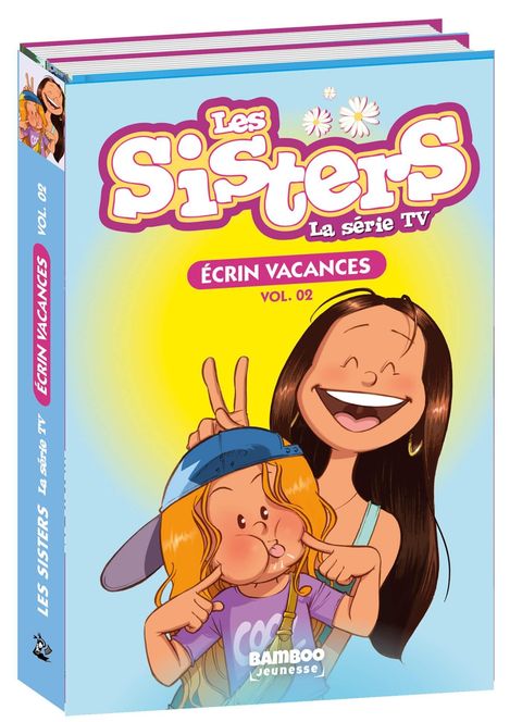 Couverture de l'album Les Sisters - La Série TV - Poche - écrin vacances - vol 02 - t61+t77 - silhouette Sisters offerte