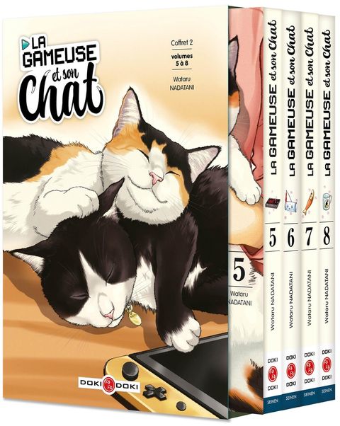 Couverture de l'album La Gameuse et son chat - Coffret vol. 5 à 8