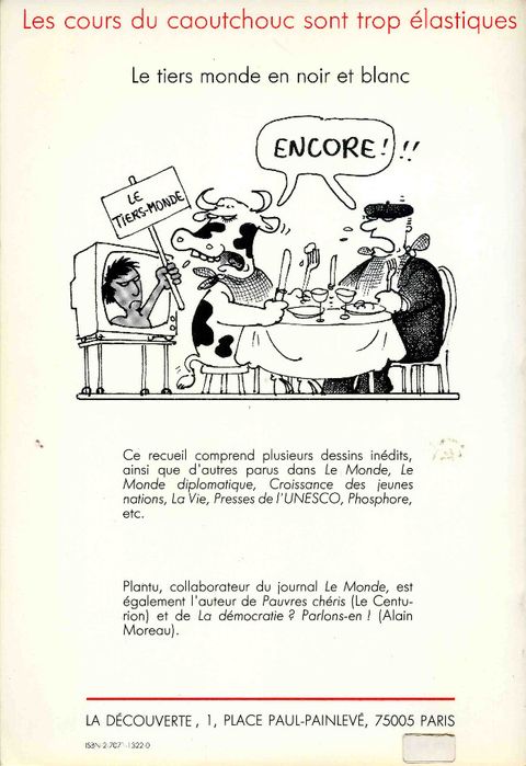 Aperçu de l'album Plantu (Recueil annuel du Monde) tome 1982 - Les cours du caoutchouc sont trop élastiques