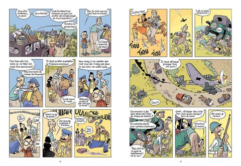 Aperçu de l'album La drôle de guerre de Papi et Lucien tome 1 - Destination : Londres ! 