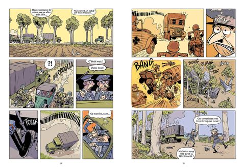Aperçu de l'album La drôle de guerre de Papi et Lucien tome 1 - Destination : Londres ! 
