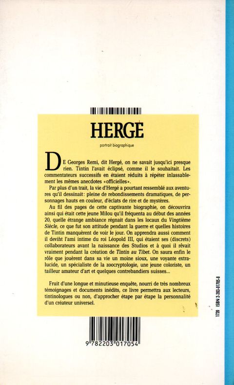 Aperçu de l'album Hergé - Auteur tome 1988 - Hergé, portrait biographique