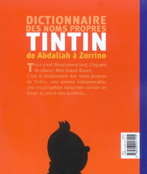 Aperçu de l'album Tintin (Autour de la BD) tome 1992 - Dictionnaire des noms propres Tintin de Abdhalla à Zorinno