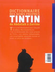 Aperçu 2 de l'album Tintin (Autour de la BD) tome 1992 - Dictionnaire des noms propres Tintin de Abdhalla à Zorinno