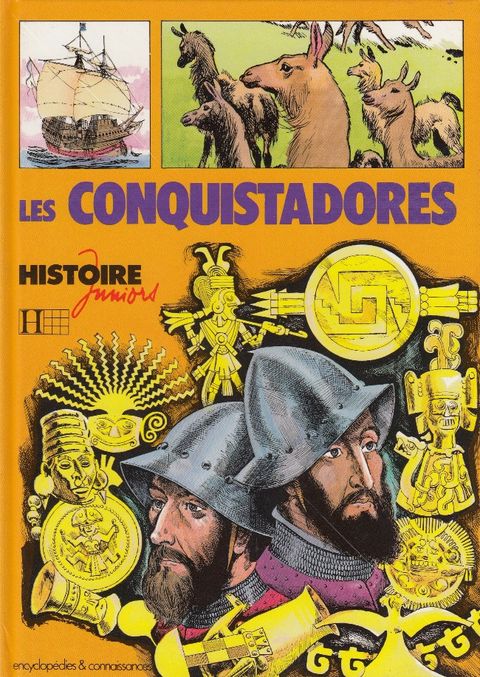 Couverture de l'album Les Conquistadores (Histoire juniors)