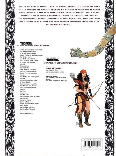 Aperçu de l'album Thorgal (Kriss de Valnor) tome 1 - Je n'oublie rien !
