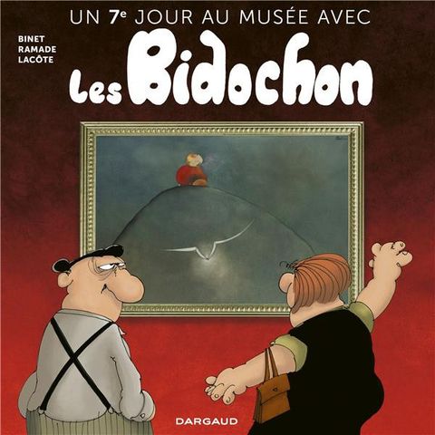 Couverture de l'album Un 7e jour au musée avec les Bidochon