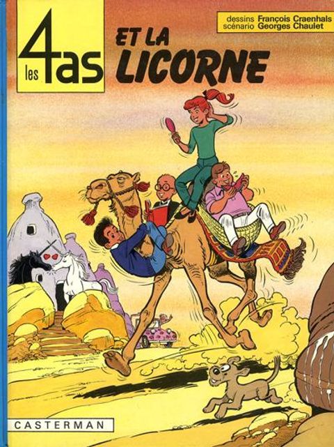 Couverture de l'album Les 4 As et la Licorne