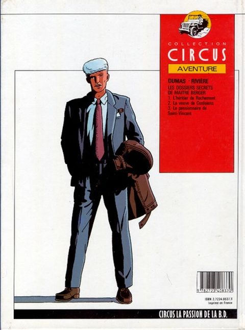 Aperçu de l'album Maître Berger (Les dossiers secrets de) tome 3 - Le pensionnaire de Saint-Vincent