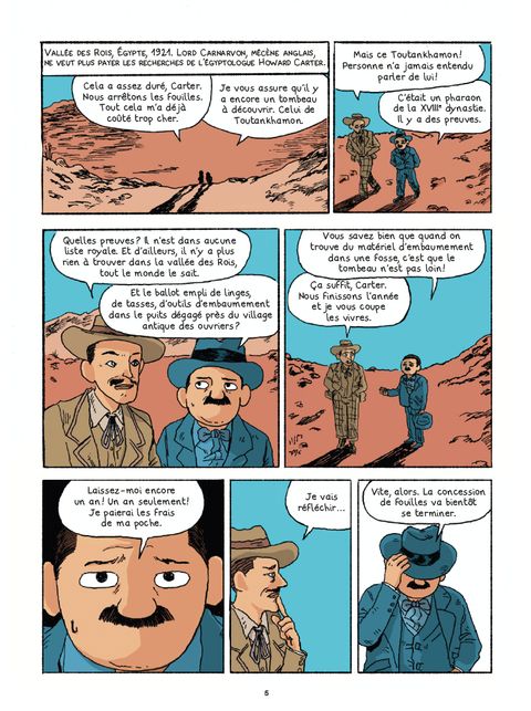 Aperçu de l'album L'Histoire du Monde en Bd - Toutankhamon, les mystères du pharaon