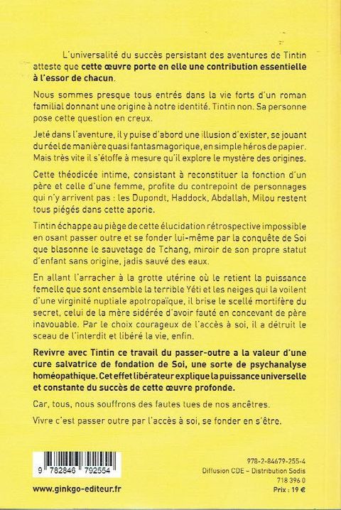 Aperçu de l'album Tintin (Autour de la BD) tome 2015 - Tintin ou l'accès à soi
