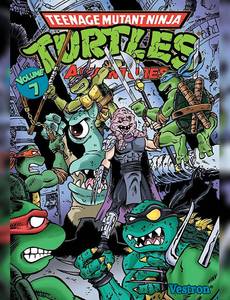 Couverture du premier album de la série Les Tortues Ninja - TMNT Adventures