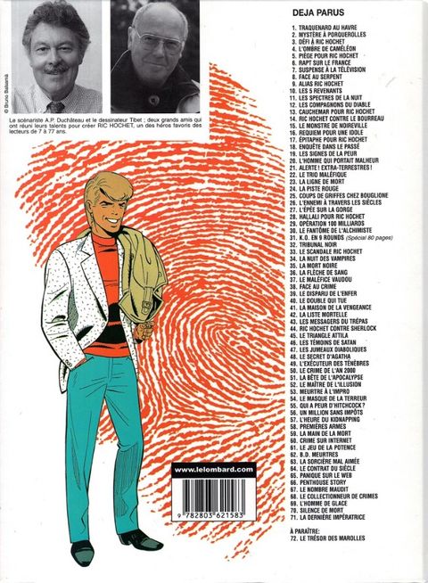 Aperçu de l'album Ric Hochet tome 71 - La derniere impératrice