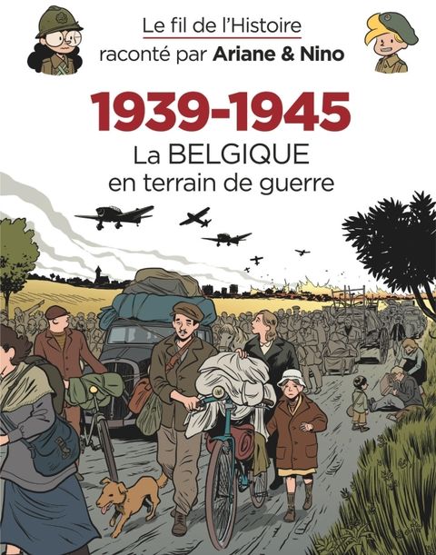 Couverture de l'album 1939-1945, la Belgique en terrain de guerre