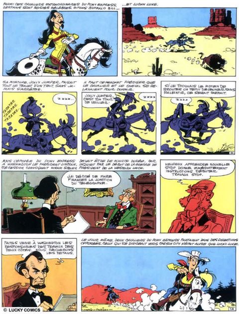 Aperçu de l'album Lucky Luke (Dargaud) tome 14 - Le Fil qui Chante