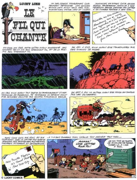 Aperçu de l'album Lucky Luke (Dargaud) tome 14 - Le Fil qui Chante
