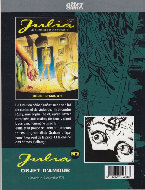 Aperçu de l'album Julia : Les aventures d'une Criminologue tome 1 - Les yeux de l'abîme