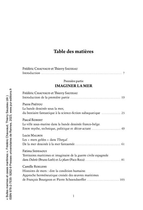 Aperçu de l'album Bulles marines et cases maritimes