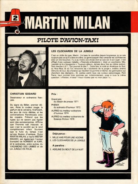 Aperçu de l'album Martin Milan (2ème Série) tome 2 - Les Clochards de la Jungle