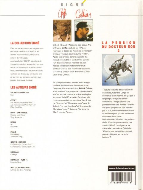 Aperçu de l'album La Pension du Docteur Eon tome 2