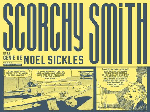 Couverture de l'album Scorchy Smith et le génie de Noel Sickles