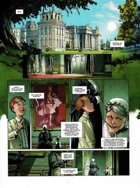 Aperçu de l'album Les grands personnages de l’histoire en bandes dessinées  tome 13 - Churchill tome 1