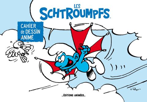 Couverture de l'album Cahier de dessin animé - Les schtroumpfs