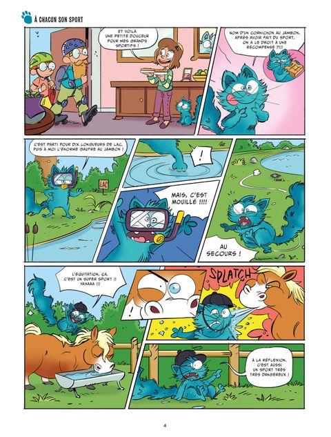Aperçu de l'album Eusèbe, le chat qui rêvait de devenir... tome 1 - Eusèbe, le chat qui rêvait de devenir un viking