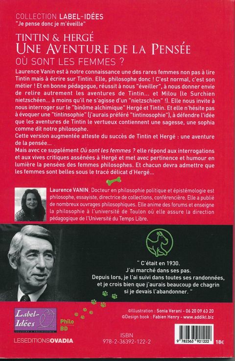 Aperçu de l'album Hergé - Auteur tome 2013 - Tintin & Hergé - une aventure de la pensée ! (où sont les femmes ?)