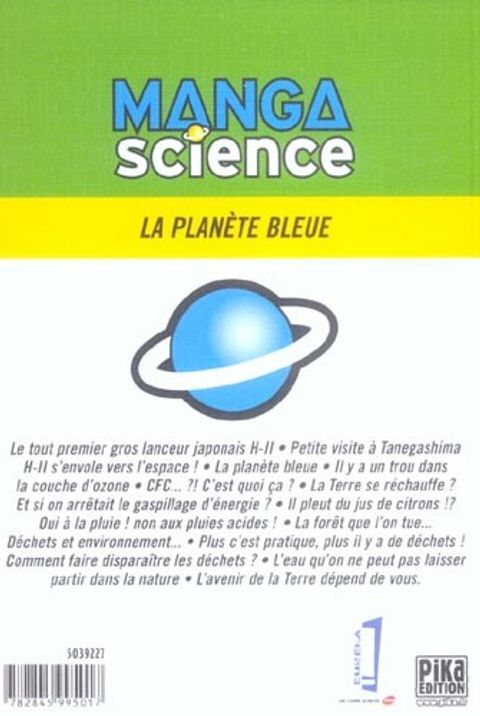 Aperçu de l'album Manga Science tome 4 - La Planète Bleue