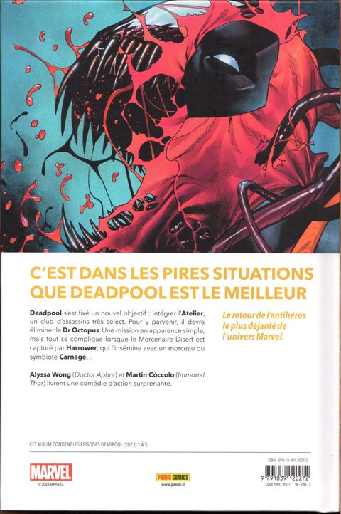 Aperçu de l'album Deadpool (2023) tome 1 - Le carnage dans le sang