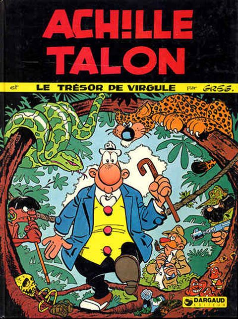 Couverture de l'album Achille Talon et le trésor de Virgule