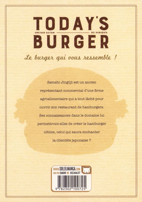 Aperçu de l'album Today's Burger tome 1