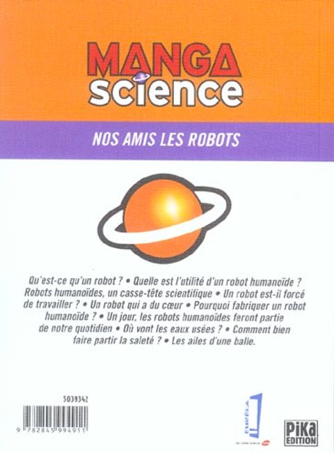 Aperçu de l'album Manga Science tome 3 - Nos Amis les Robots